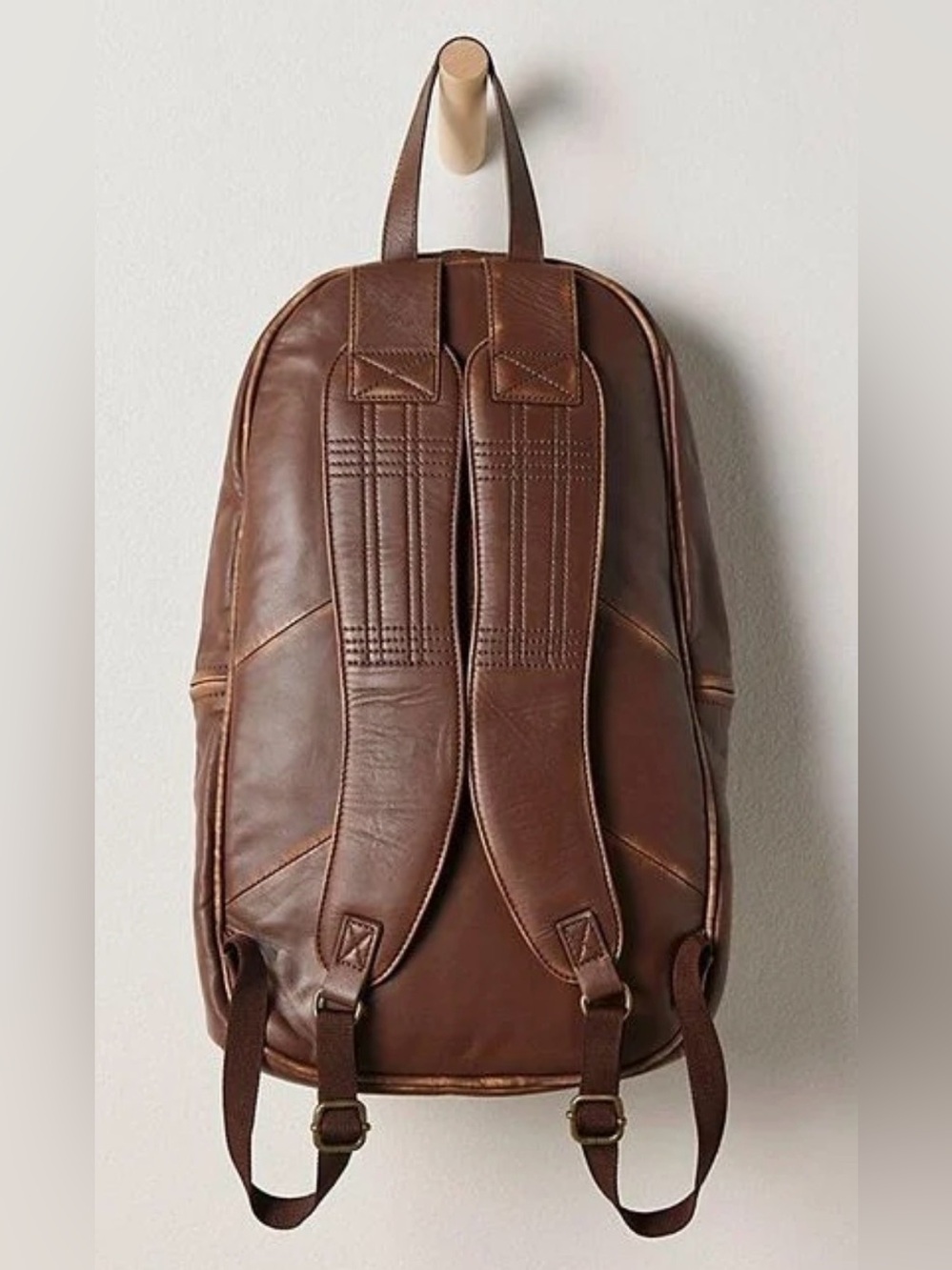 Free People West End Backpack, Brown Leather NWT - Picture 3 of 4